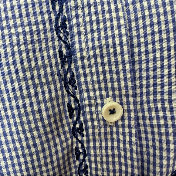Wallman Austrian Embroidered Gingham Floral Shirt - Picture 16 of 16